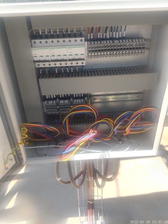 LC Cable Rack and Cable Installation Works in Progress